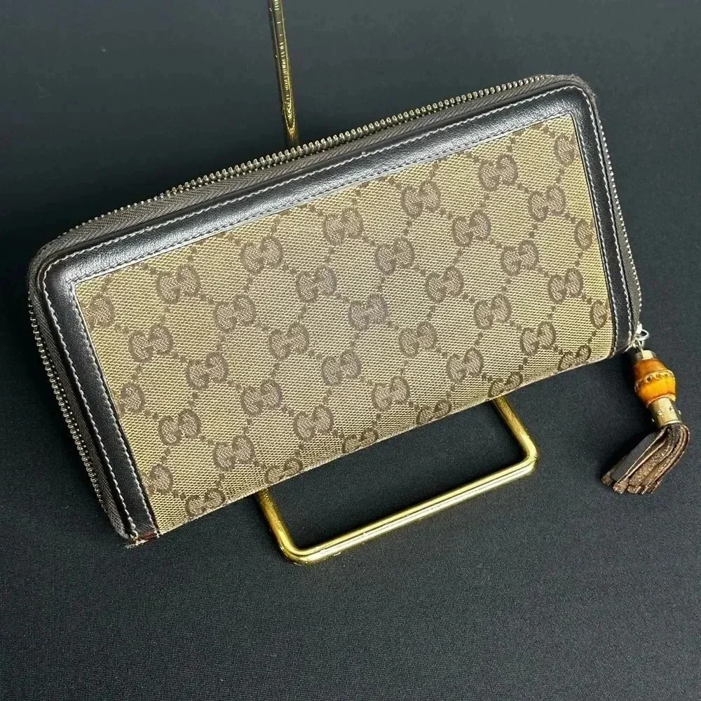 Gucci GG‎ Logo Canvas Long Wallet - Picture 2 of 10